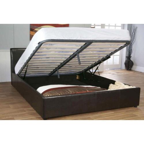 BRAND NEW - Double Storage Leather Bed w/ 10inch Dual-Sided Full Ortho Mattress- Kingsize available