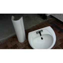 Bathroom basin and pedestal