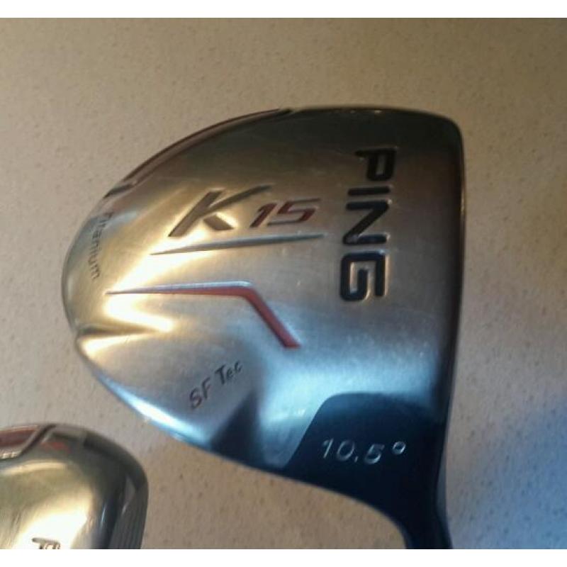 Ping K15 stiff shaft driver and 3 wood excellent condition