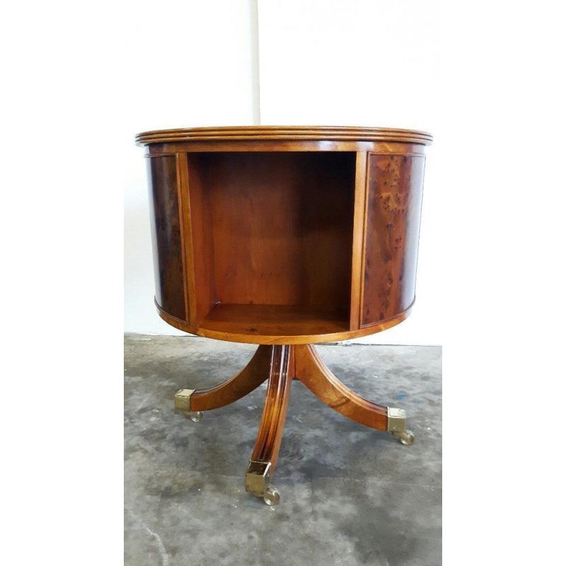 ANTIQUE REVOLVING BOOKCASE / BOOKSTAND YEW COLOUR DELIVERY AVAILABLE