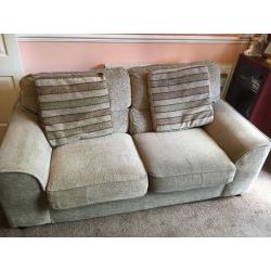 Fabric sofas x2 REDUCED for quick sale