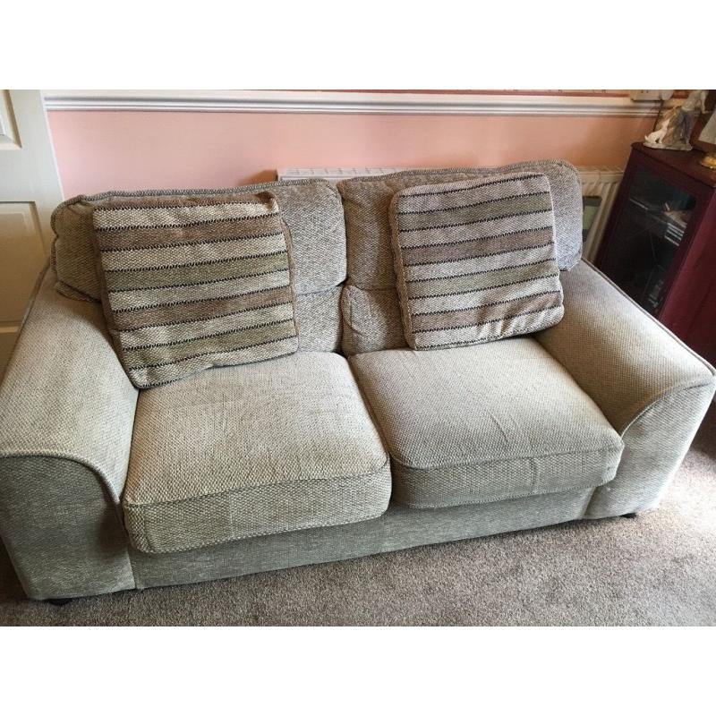 Fabric sofas x2 REDUCED for quick sale