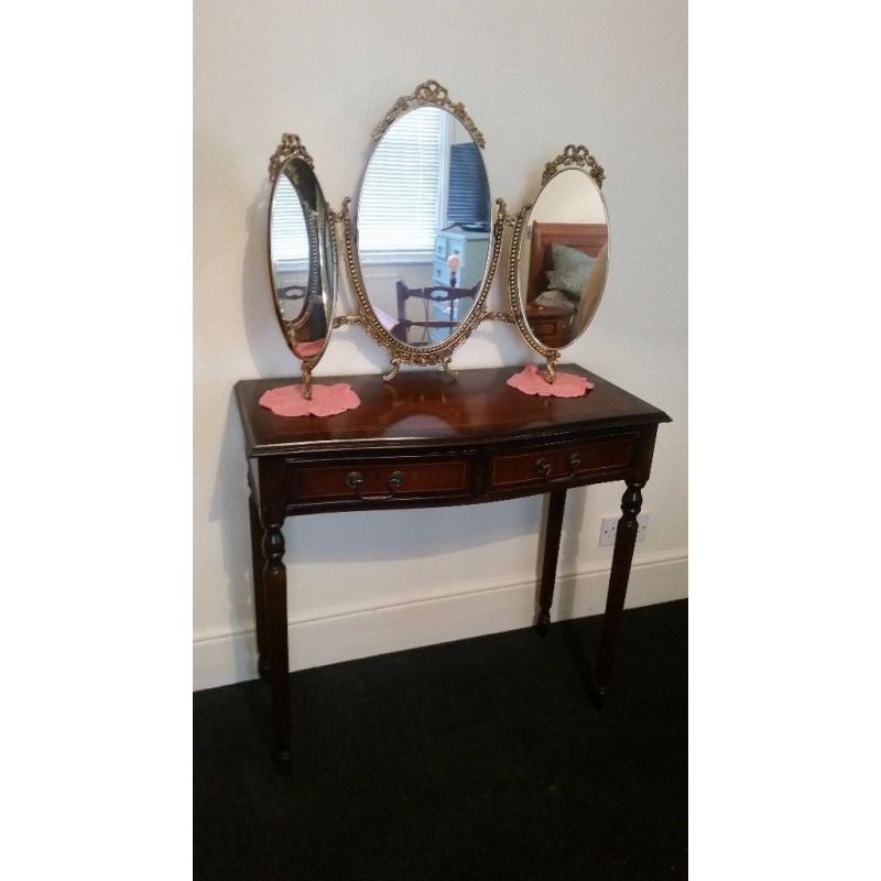 antique mahogany console table