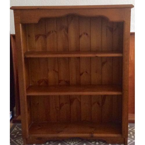 Solid pine bookcase