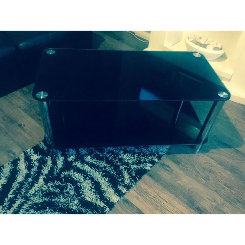 Black glass table for sale