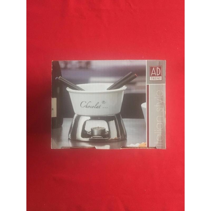 Chocolate fondue set (4 people) - Never used