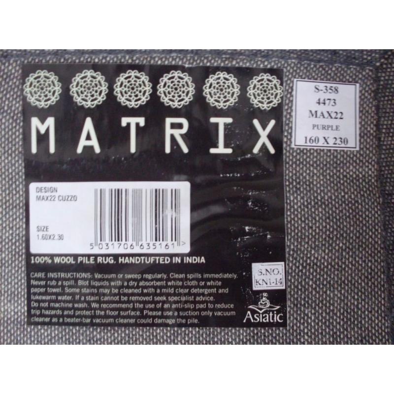 BRAND NEW HAND TUFTED WOOL RUG