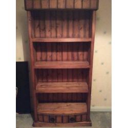 Solid pine bookshelf