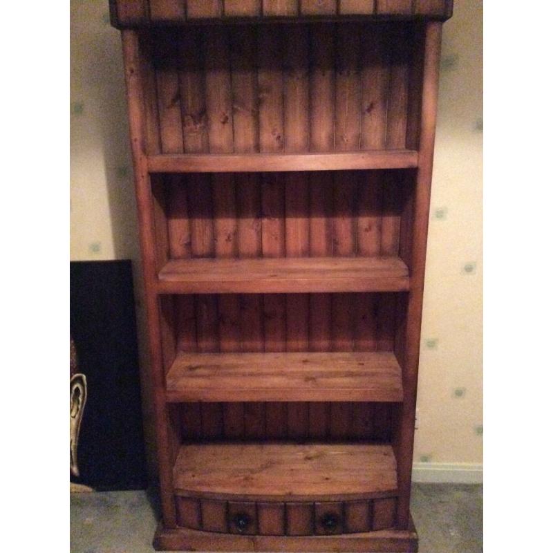 Solid pine bookshelf