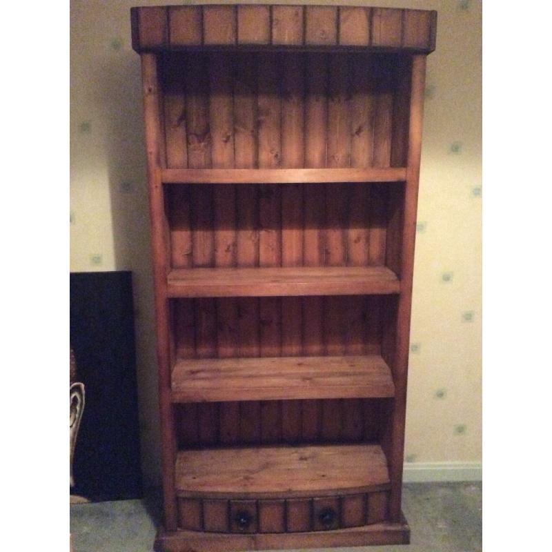 Solid pine bookshelf