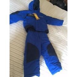 Columbia royal blue 2 piece snow suit - 4 years
