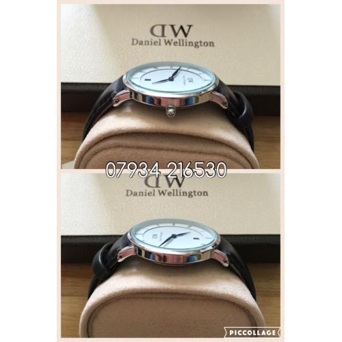 Daniel Wellington DW watch brand new with box and papers designer leather strap not Armani boss