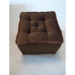 Brown Storage Box / Pouffe