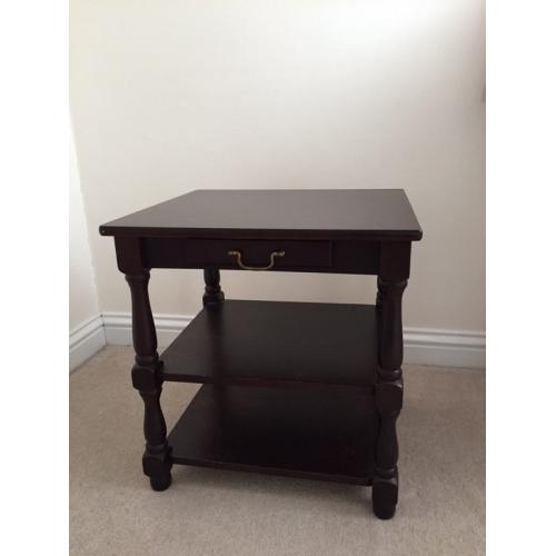 Small dark wood occasional table
