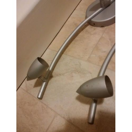 Silver Matt Finish 3 Way Spot/Ceiling Lights Bar with Adjustable Heads