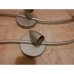 Silver Matt Finish 3 Way Spot/Ceiling Lights Bar with Adjustable Heads