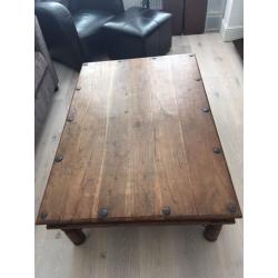 Solid Hardwood Large Coffee Table