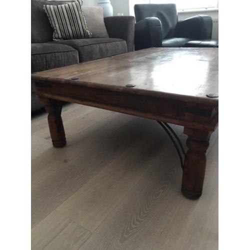 Solid Hardwood Large Coffee Table