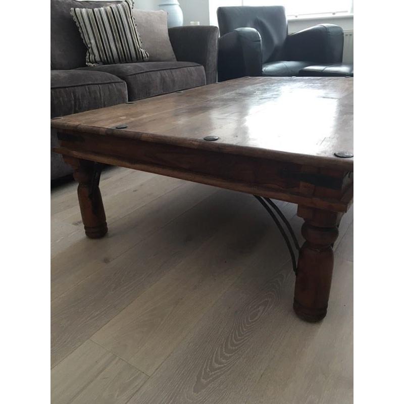 Solid Hardwood Large Coffee Table