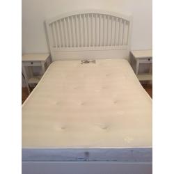 Brand New White Double Bed Frame & De-Lux Dreams Orthapedic Memory Foam Mattress