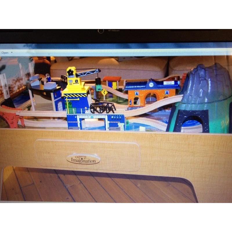 Mountain rock train table