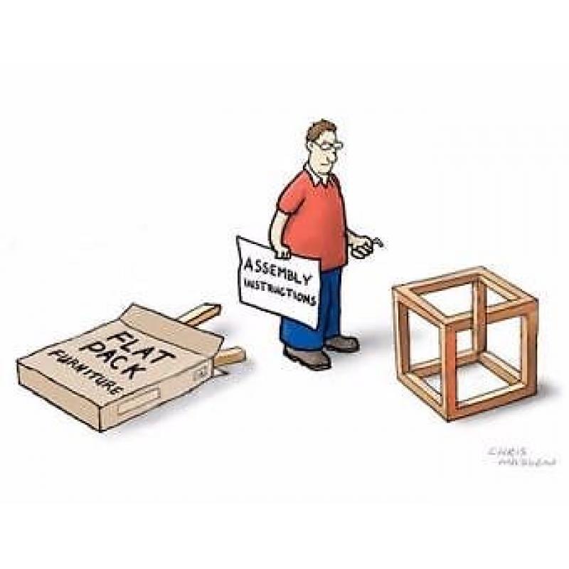 FLATPACK ASSEMBLY AND DISASSEMBLY SERVICE + T.V.,SATELLITE AND MEDIA INSTALLATION