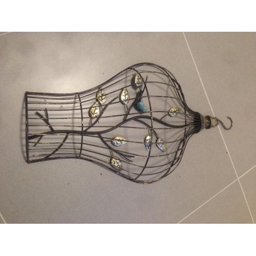 Bird cage wall art
