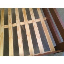 Pure oak bed frame+memory foam mattress 190+75