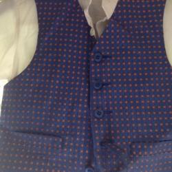 Boys waist coat and wing collar shirts plus bow tie age 4 and 6