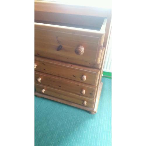 Pine chest of draws