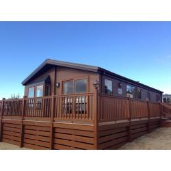 (STATIC CARAVAN)LUXURY WILLERBY LODGE FOR SALE NORTH WALES- LARGE DECKING INCLUDING WITH LAKE VIEWS