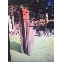 Wooden log store
