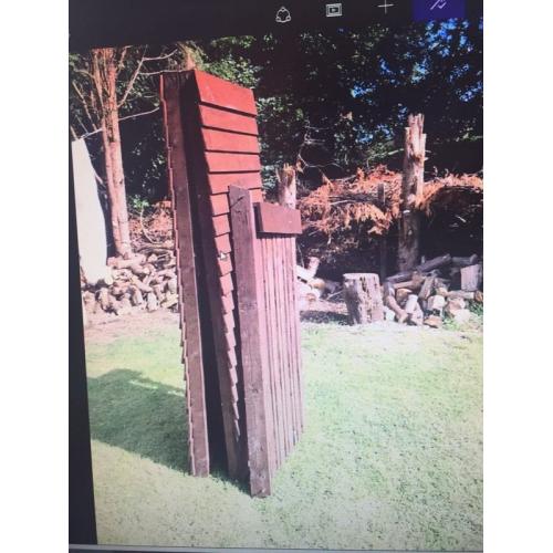 Wooden log store