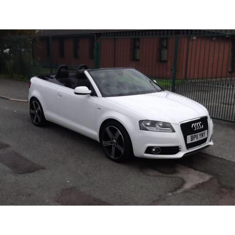 Audi A3 Cabriolet 2.0TDI S Line FINANCE AVAILABLE WITH NO DEPOSIT NEEDED