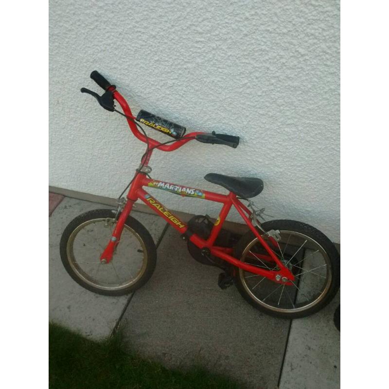 Raleigh Martian 14 inch boys bike