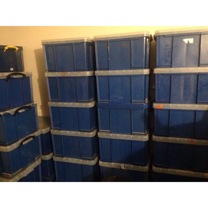 Really useful storage boxes 42 litre stationary box storage box handy box courier box space saver