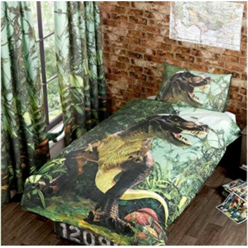 Brand New Dinosaur duvet and matching curtains