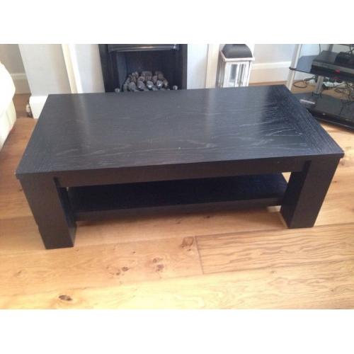 Cuba Black Coffee Table (oak)