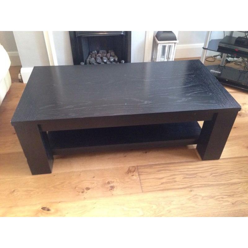 Cuba Black Coffee Table (oak)