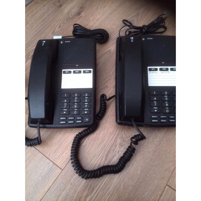 Doro AUB 200 Business Telephone - Black 2pcs