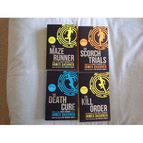 'The Maze Runner' by James Dashner x 4 books
