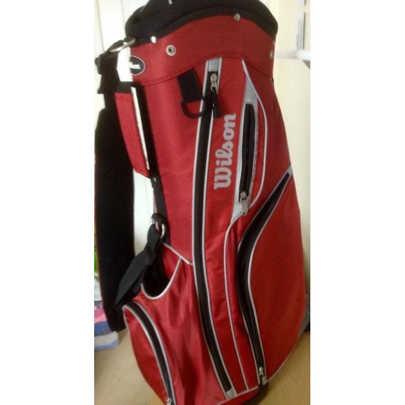 NEW Wilson Staff Cart Bag in red