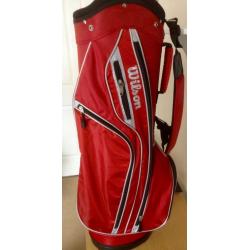 NEW Wilson Staff Cart Bag in red
