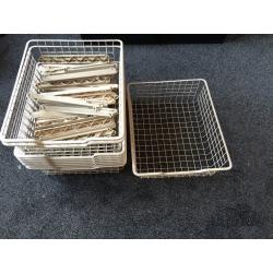 12 x ikea wire storage baskets with runners and screws