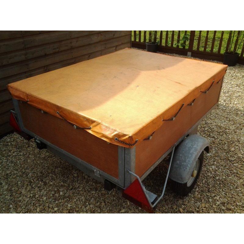 small galvanised trailer 4ft 6 by 3ft 6 ideal camping trailer