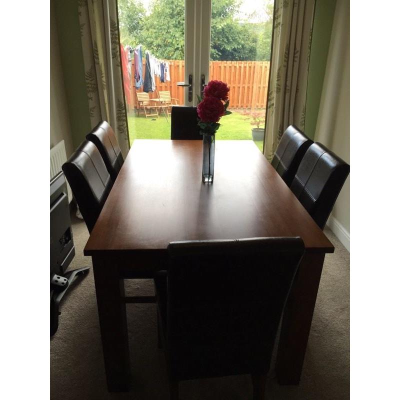 6 Seater Dining Table and Chairs
