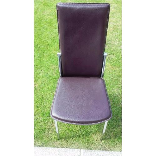 Dining table and 4 leather chairs