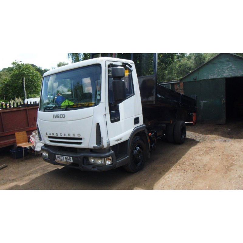 eurocargo tectra 7,5e16 lez tipper px poss