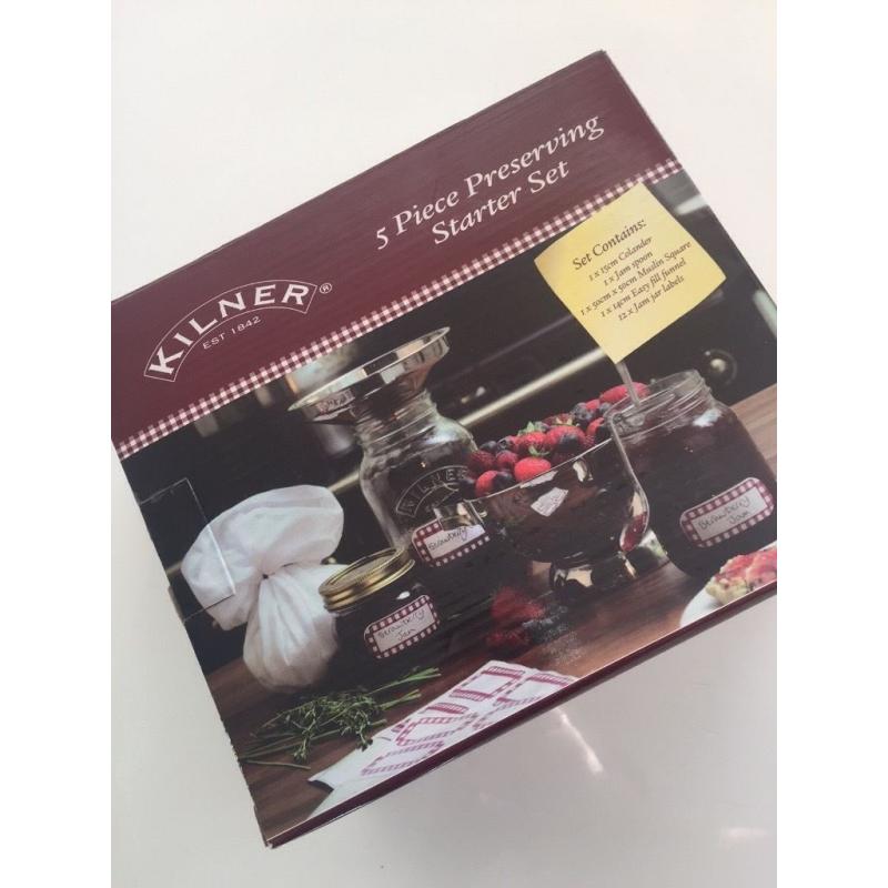 Kilner 5 piece preserving set Jam marmalade making kit