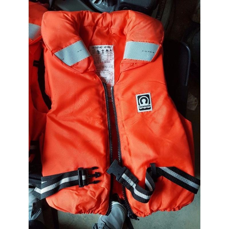 3 Life Jackets (1 adult, 2 children)
